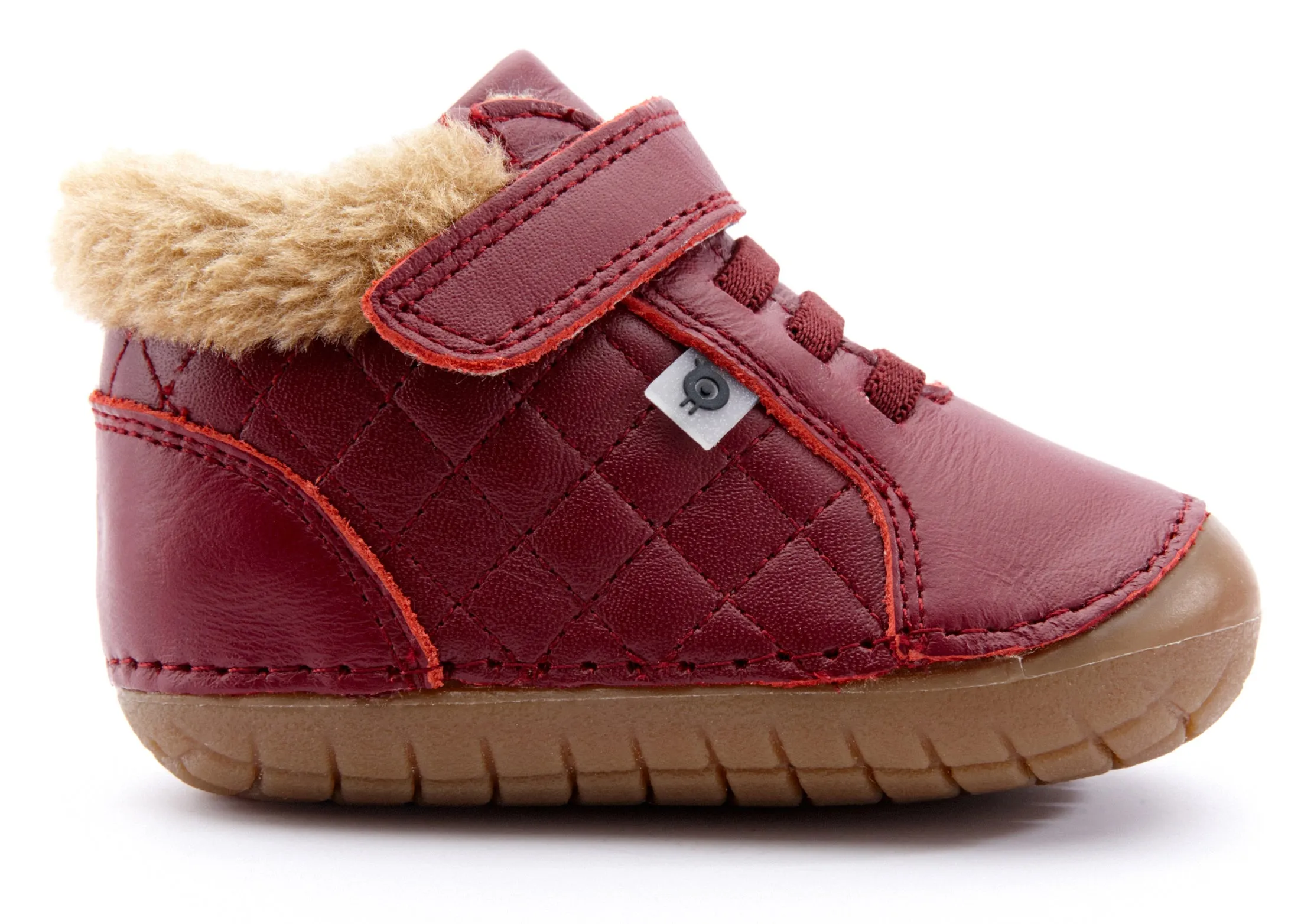 Old Soles Boy's & Girl's 4070 Flake Pave Sneaker Booties - Burgundy