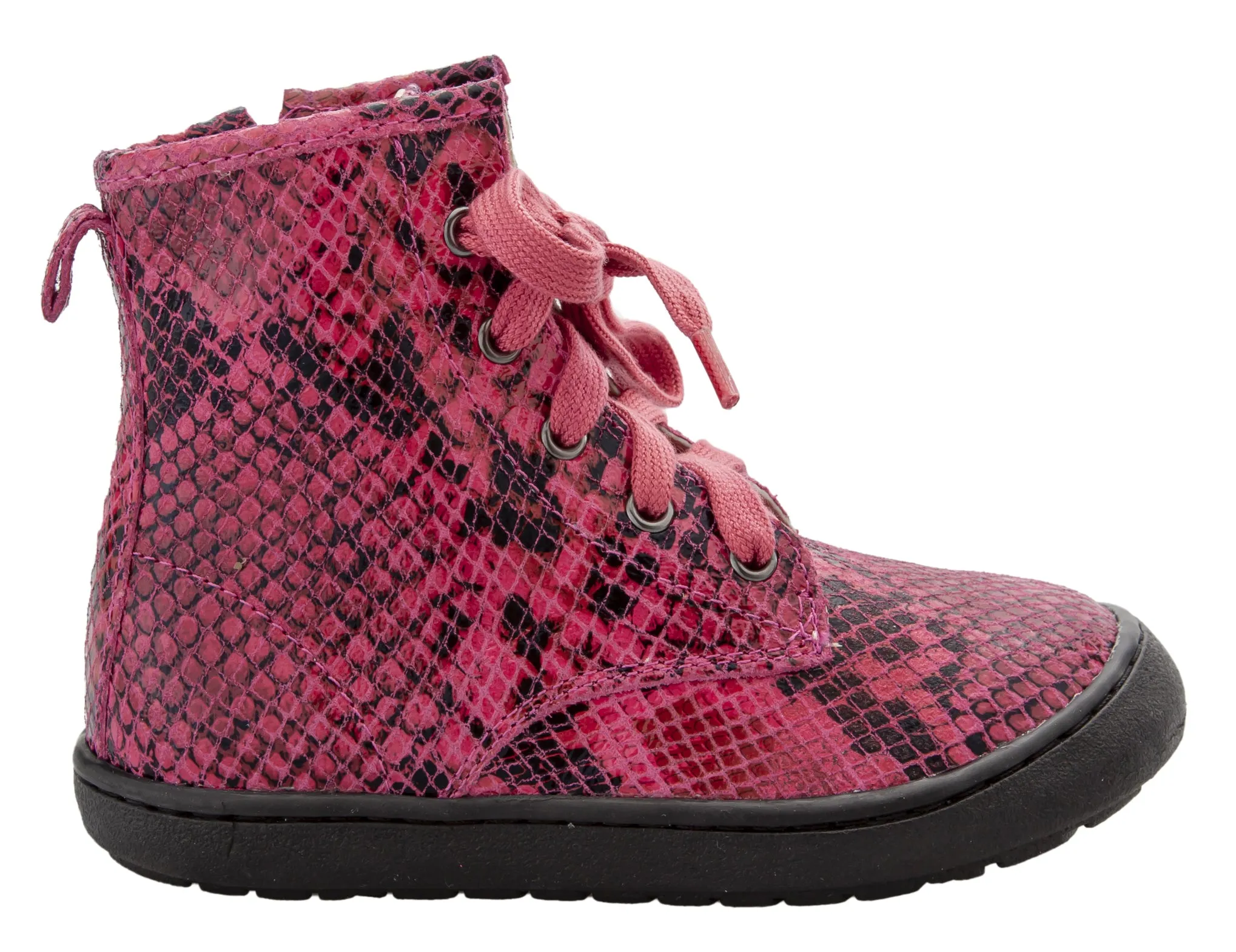 Old Soles Girl's & Boy's 9005 Swagger High Top Lace Sneaker Boots - Red Serp