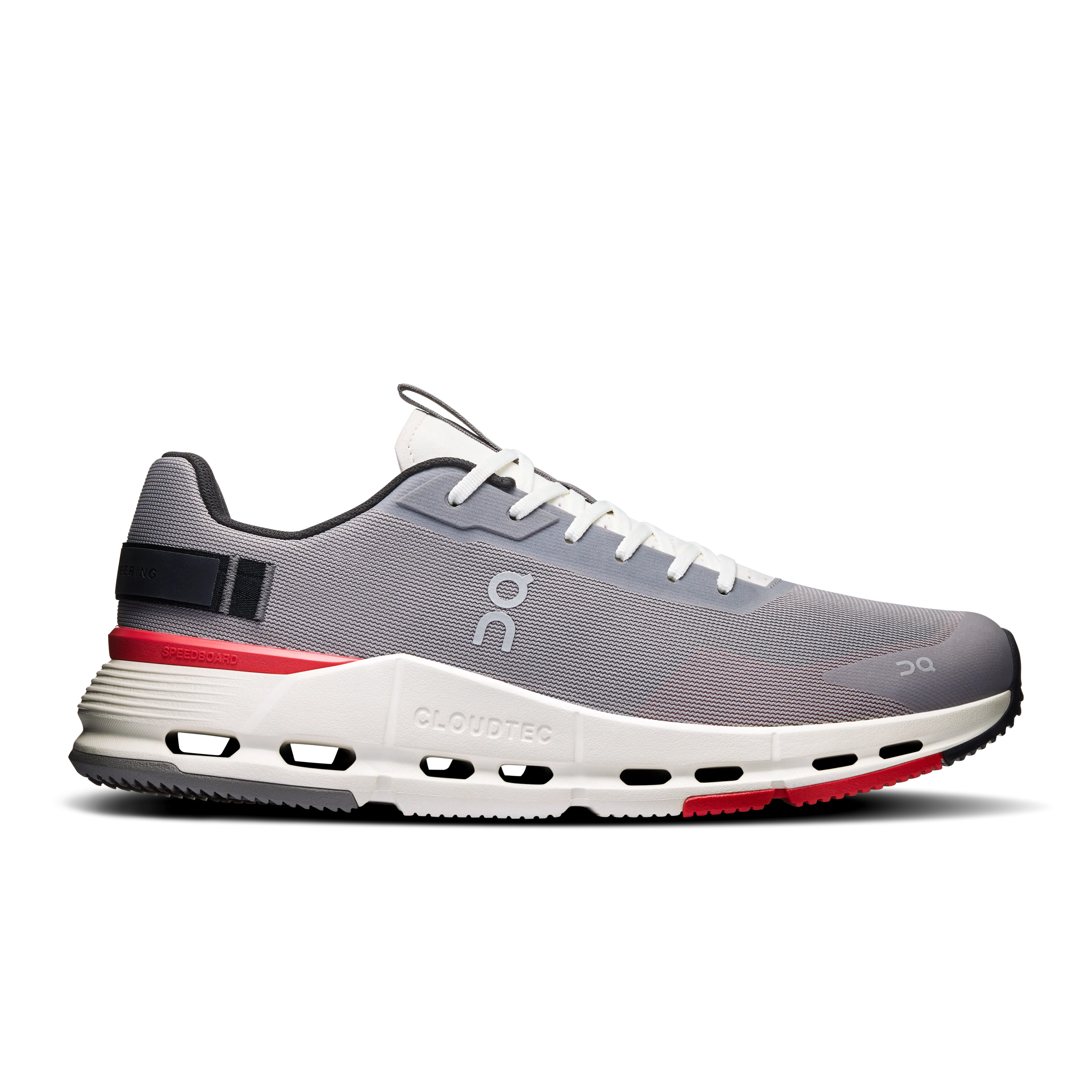 On Running Men's Cloudnova Form 2 Shoes - Fog / Red