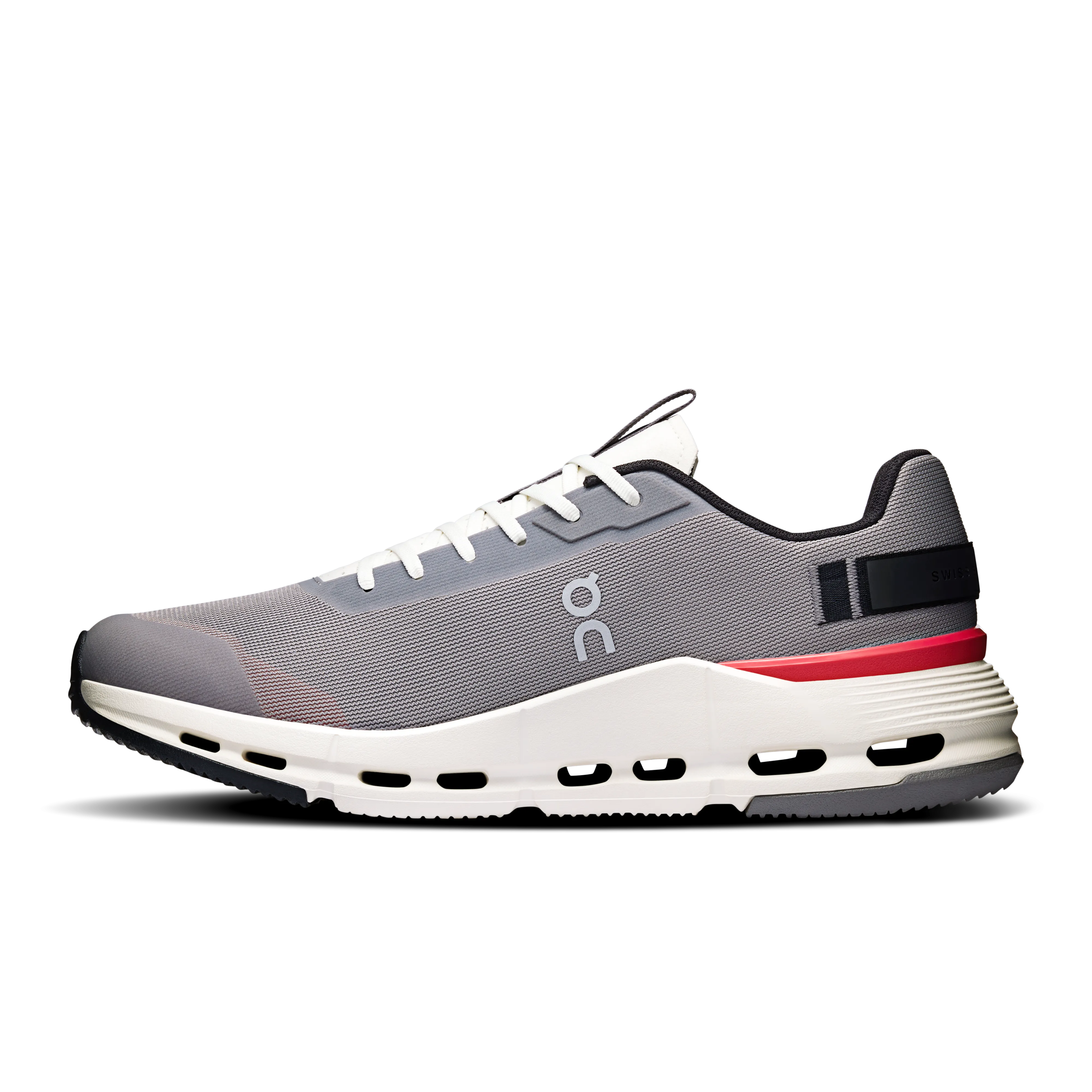 On Running Men's Cloudnova Form 2 Shoes - Fog / Red