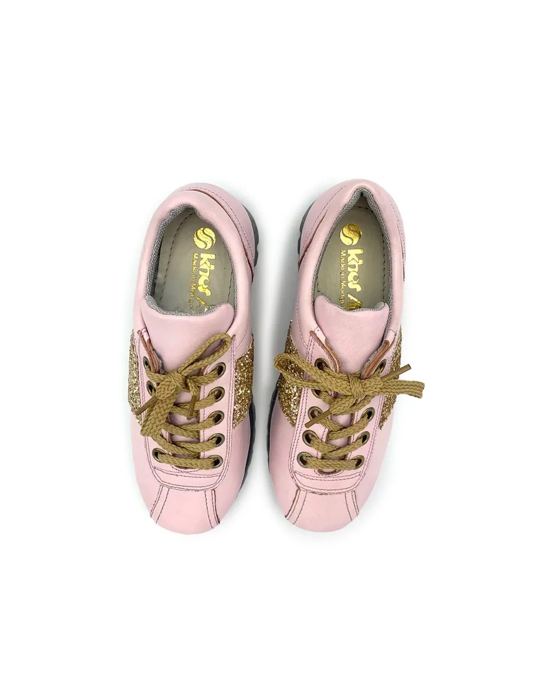 Pink Leather Sneaker for Kids