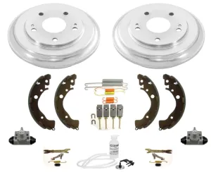 Rear Drums Brake Shoes Cylinders Spring 9pc Kit for Honda Civic 2012-2015 HF LX