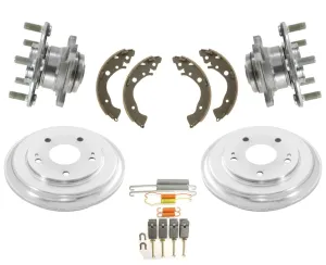 Rear Wheel Hub Bearings Drums Shoes & Hardware for Honda Civic LX DX 2006-2011