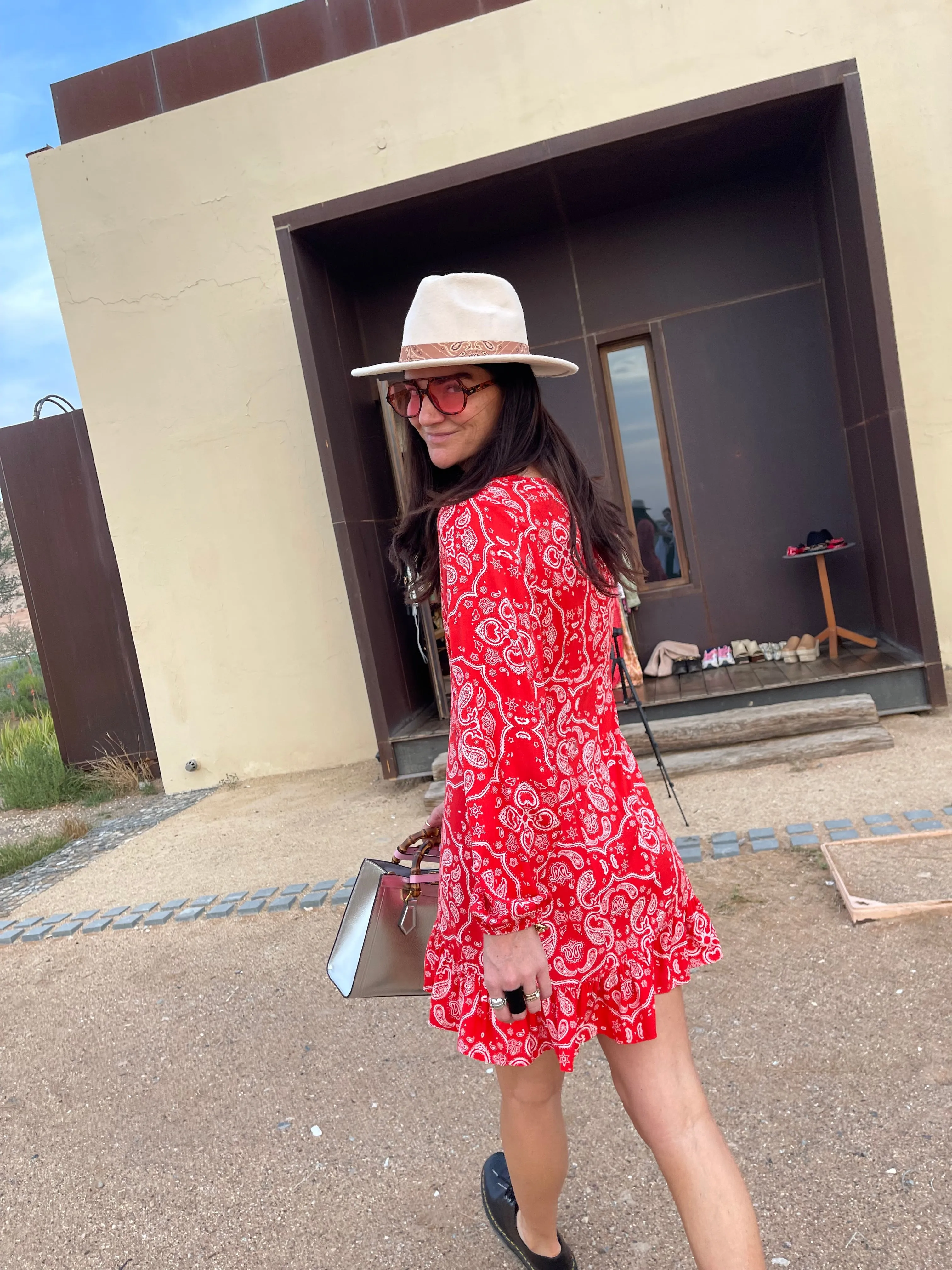 Red Bandana Cha Cha Dress