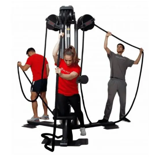 Ropeflex RX2500T Tri-Station Oryx Rope Pull Machine