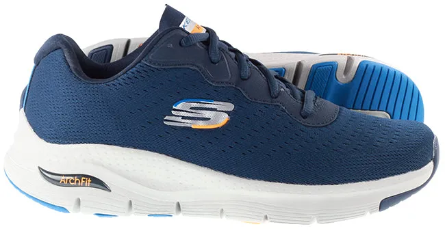 Skechers Trainers Mens Arch Fit Infinity Cool Navy Grey