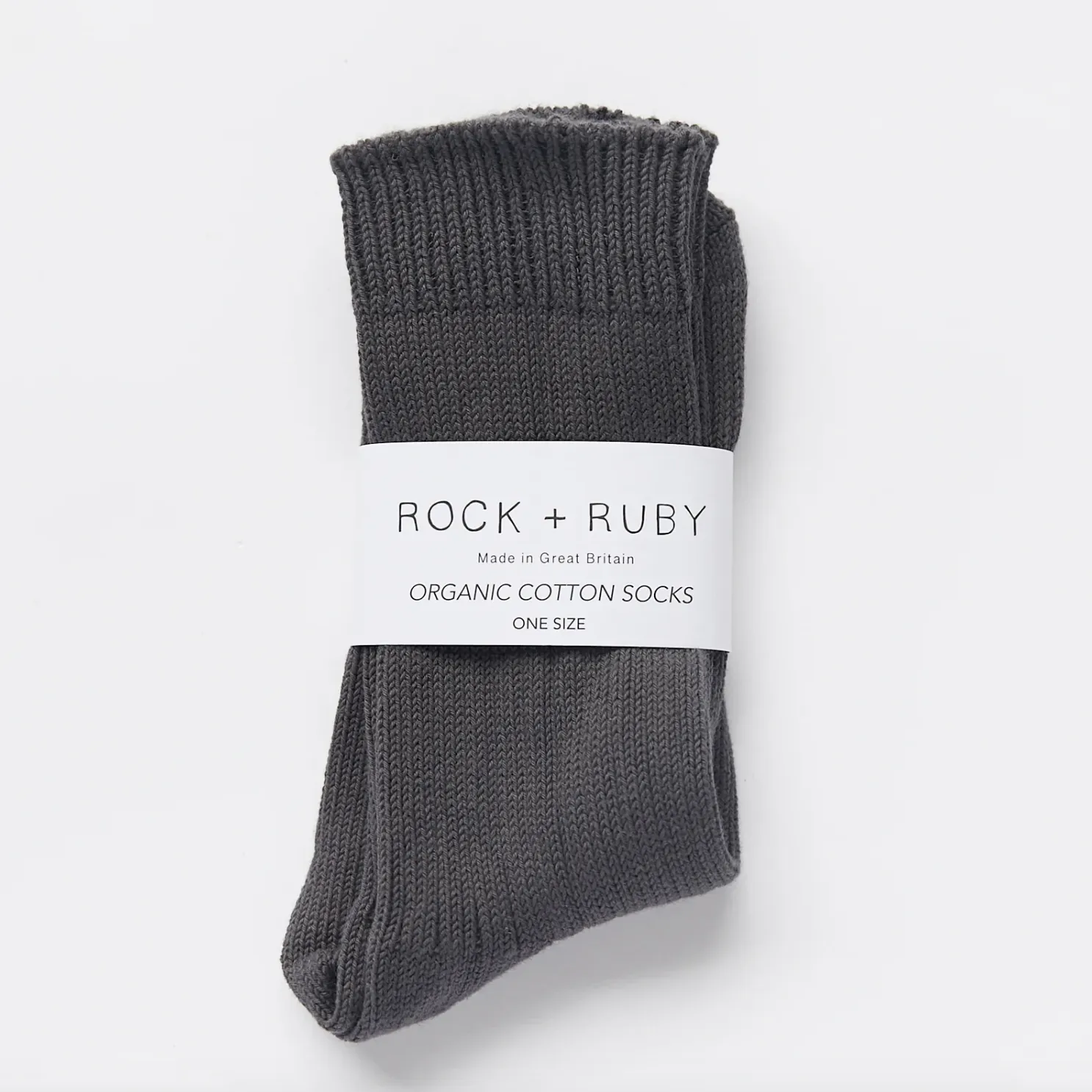 Slate Organic Cotton Socks