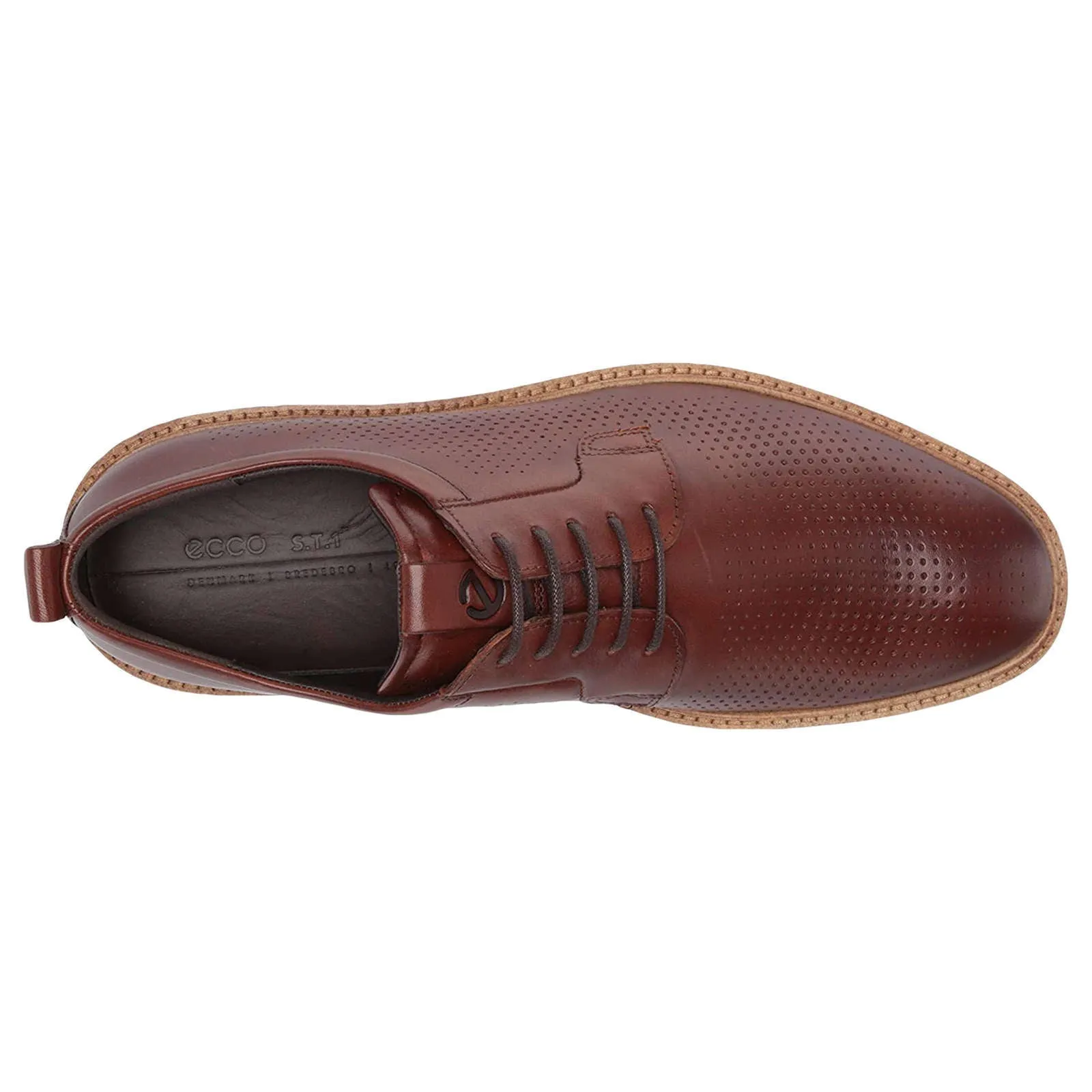 St.1 Hybrid Full Grain Leather Men's Perforated Shoes