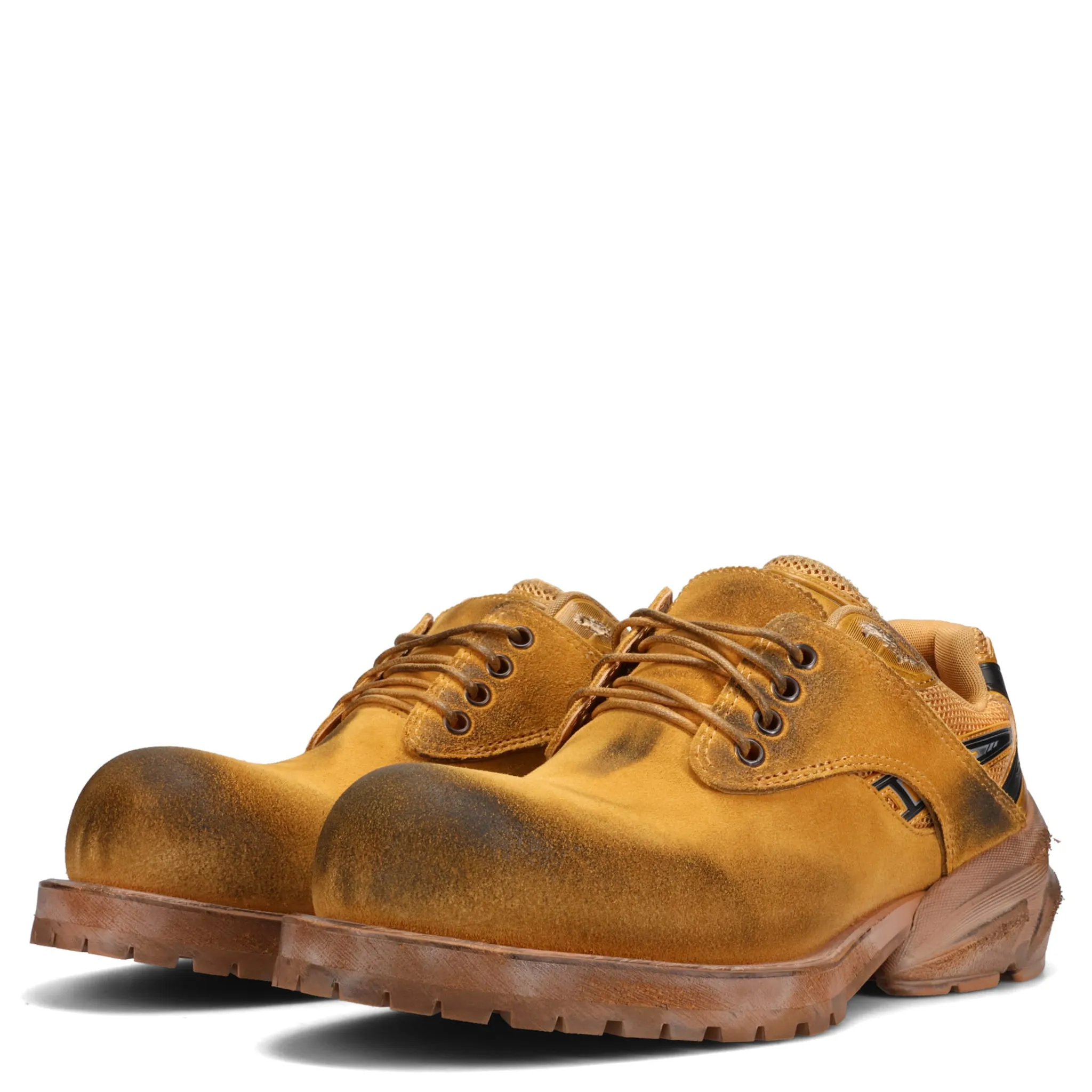 STARTING BIGGER HYBRID DERBY LEATHER SHOES / NASTY WHEAT