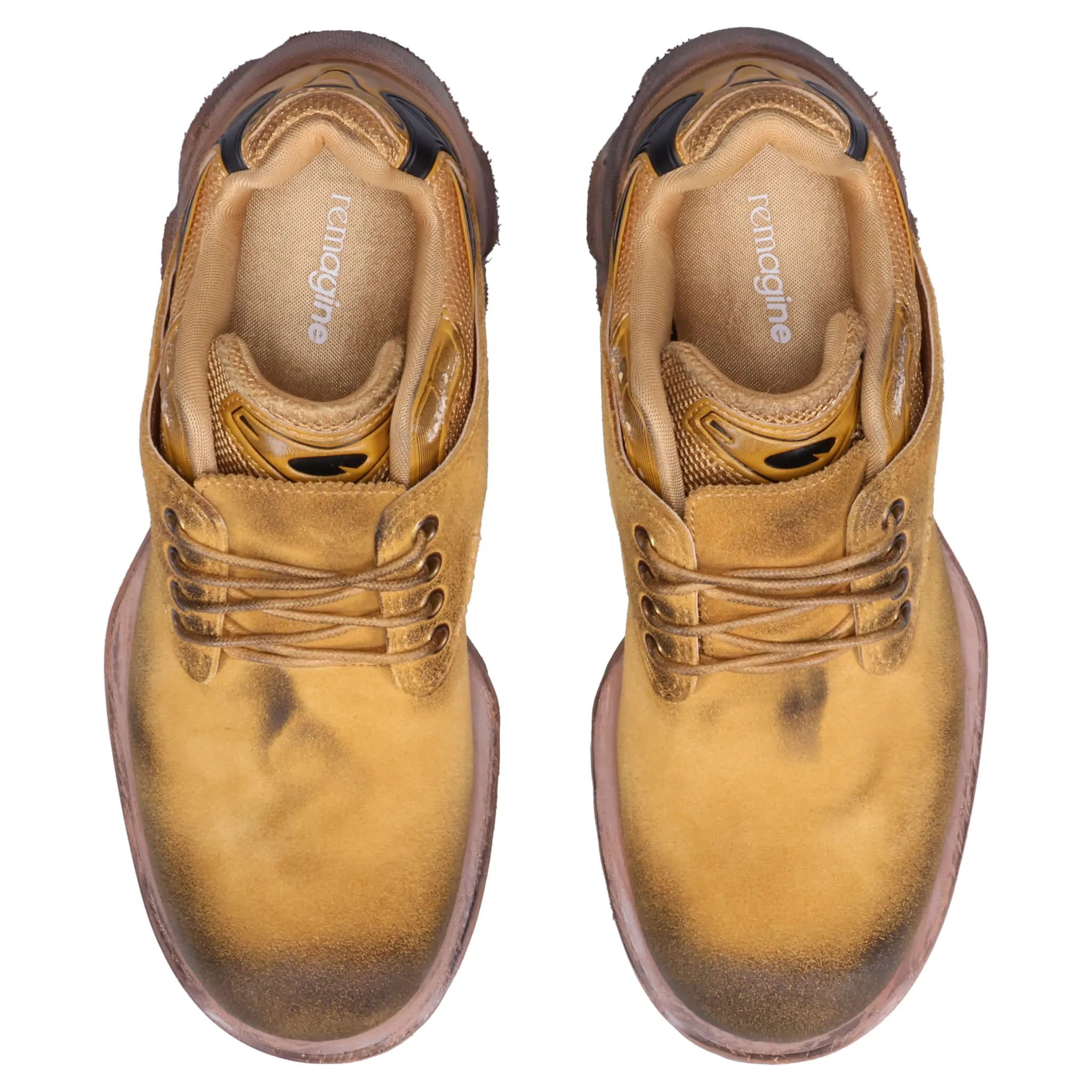 STARTING BIGGER HYBRID DERBY LEATHER SHOES / NASTY WHEAT