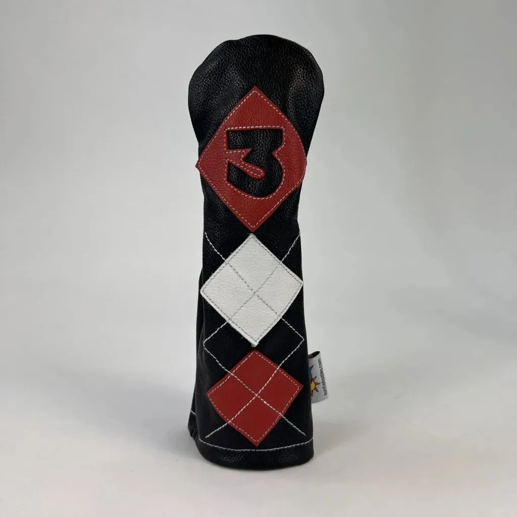 Sunfish: Leather Headcover Set - Argyle