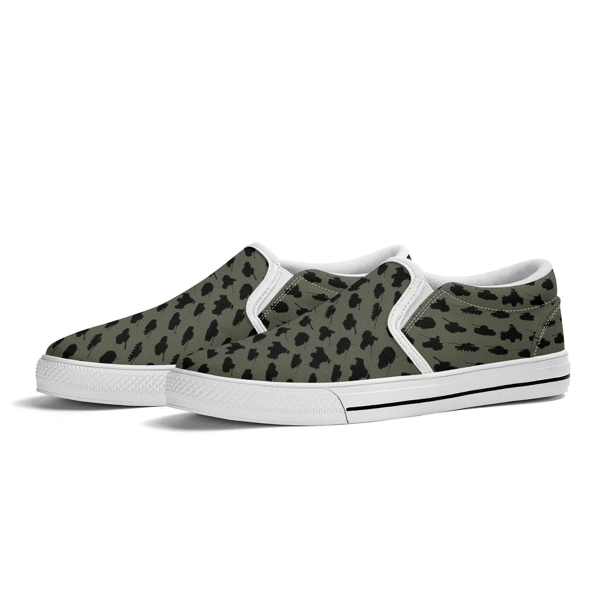 Tanks Slip On Trainer - Olive Drab with Black Tanks