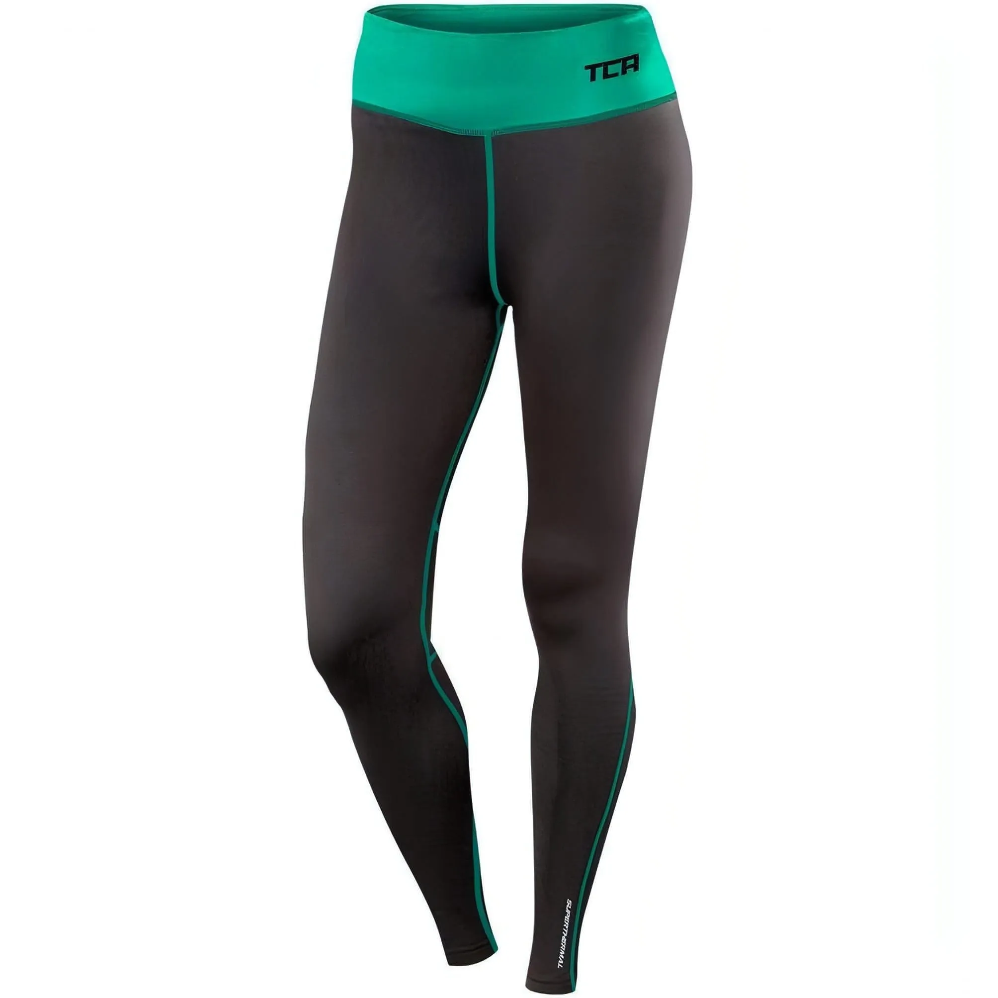 TCA SuperThermal Performance Womens Long Running Tights - Black