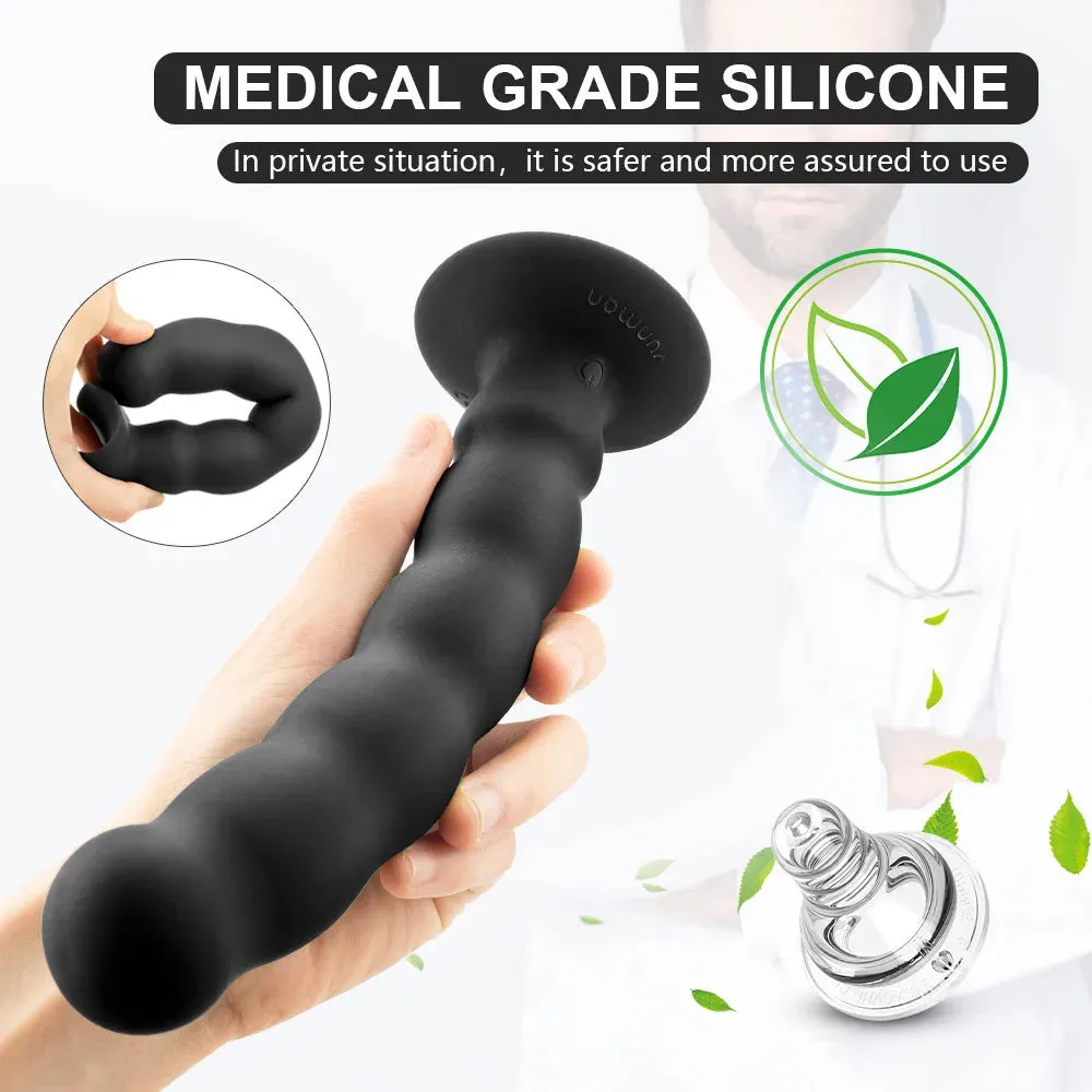 Thick Vibrating Wireless Butt Plug Prostate Massager Best Anus Toys