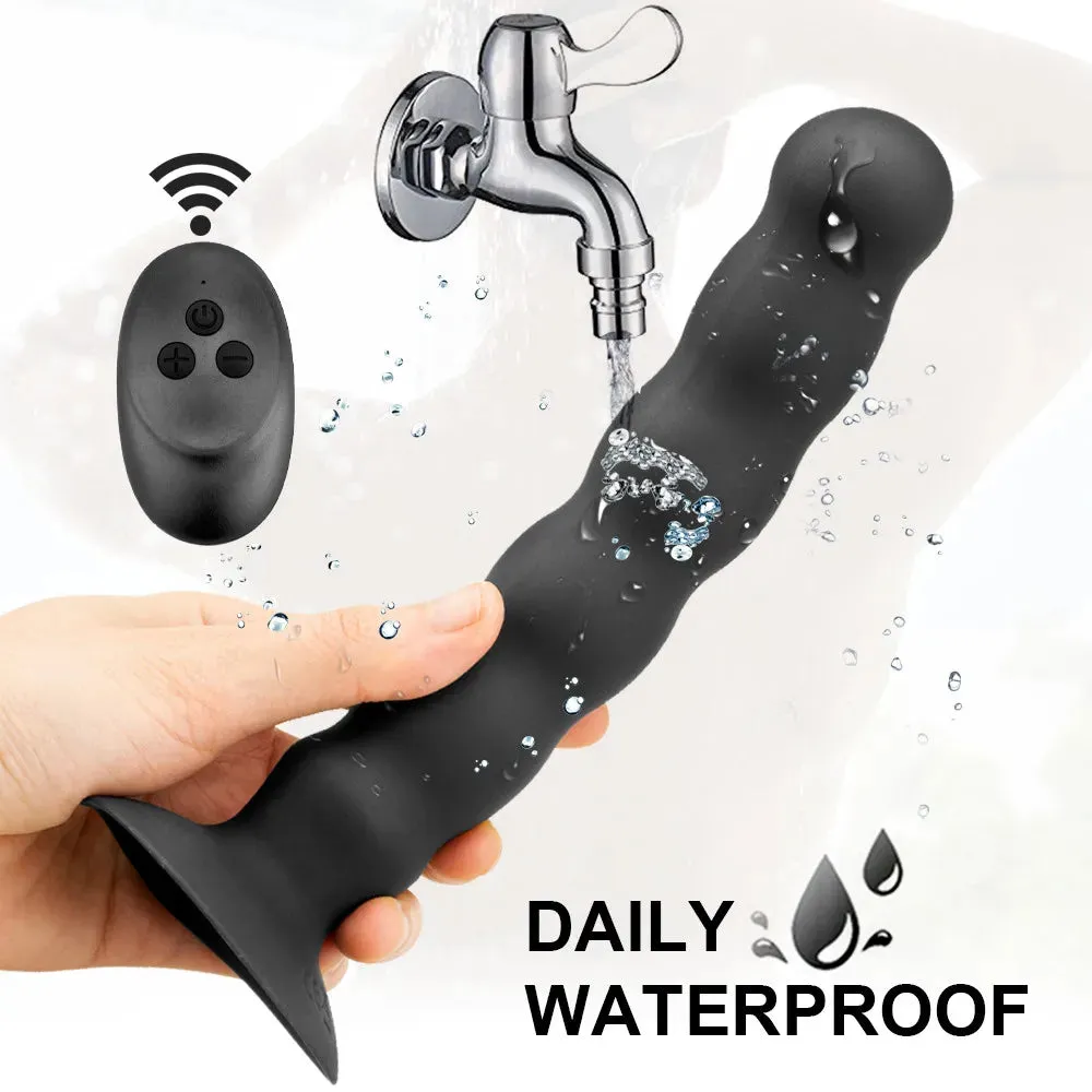 Thick Vibrating Wireless Butt Plug Prostate Massager Best Anus Toys