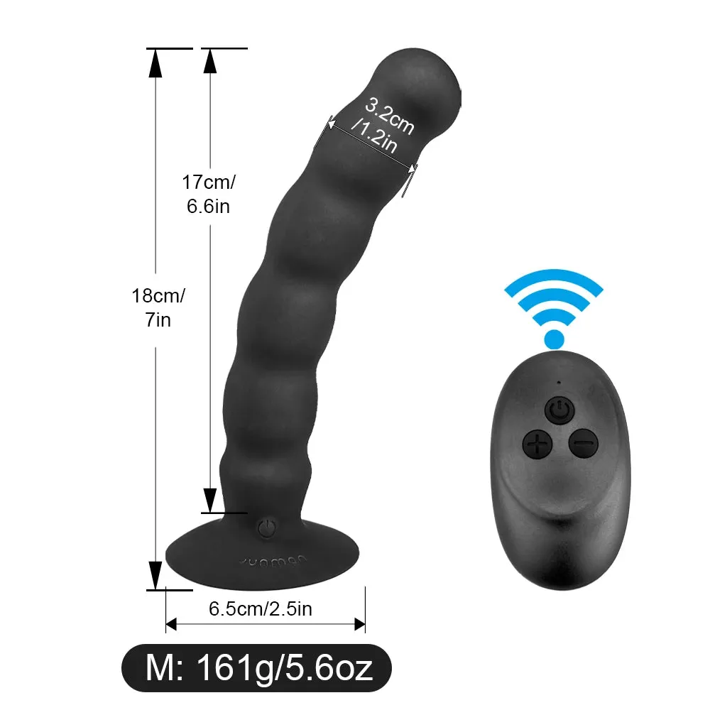 Thick Vibrating Wireless Butt Plug Prostate Massager Best Anus Toys