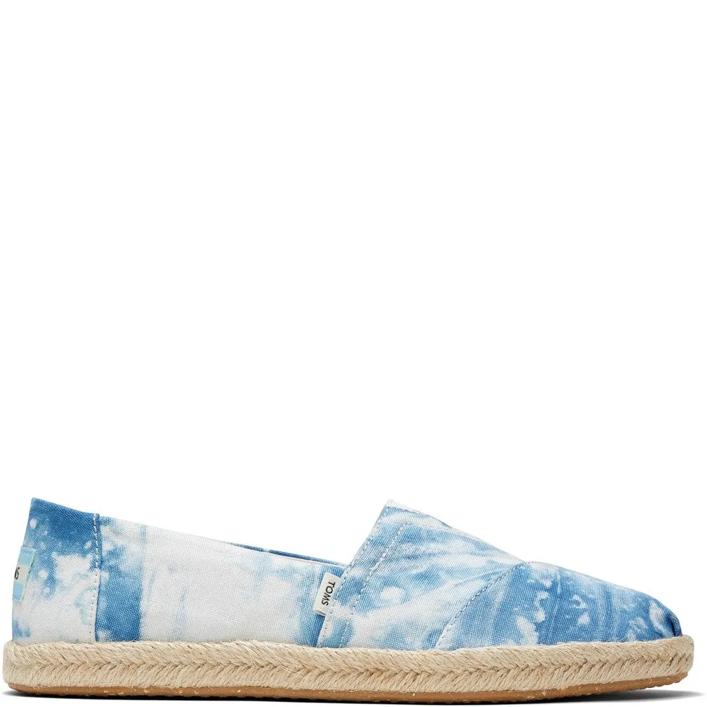 TOMS Alpargata Rope Dyed Indigo Tie Dye