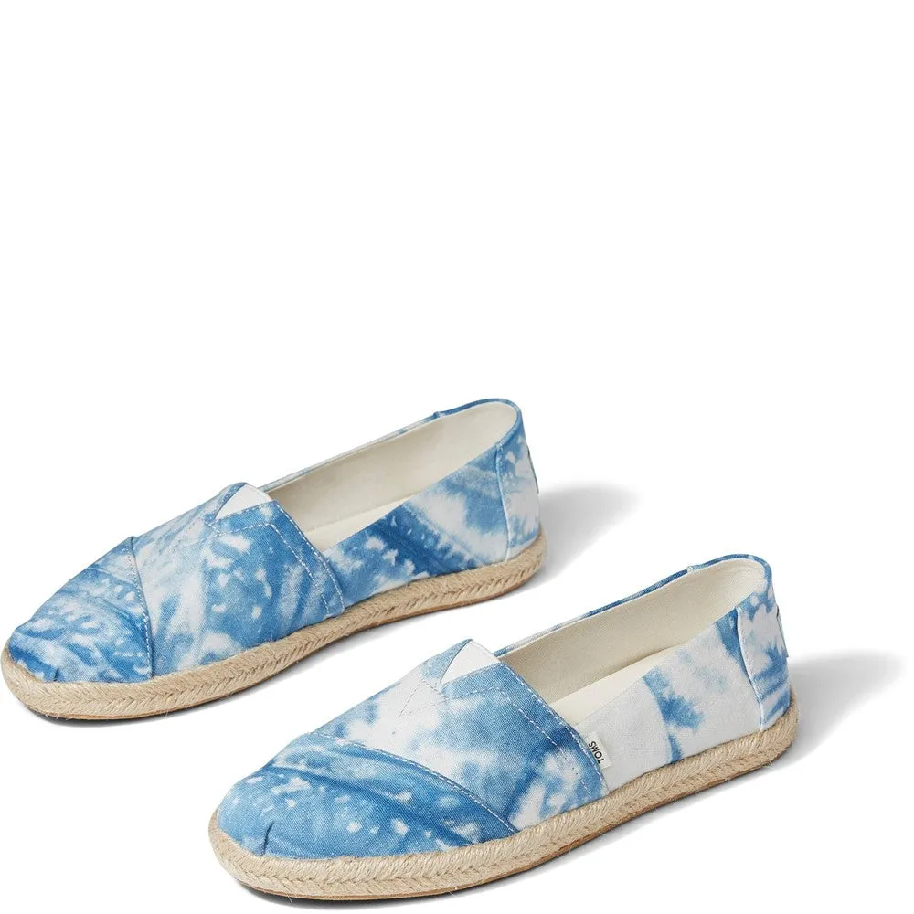 TOMS Alpargata Rope Dyed Indigo Tie Dye