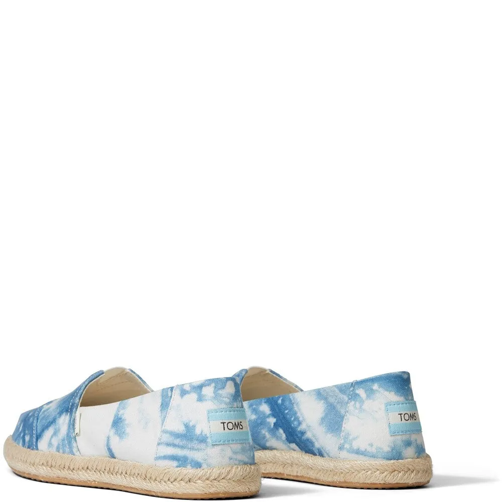 TOMS Alpargata Rope Dyed Indigo Tie Dye