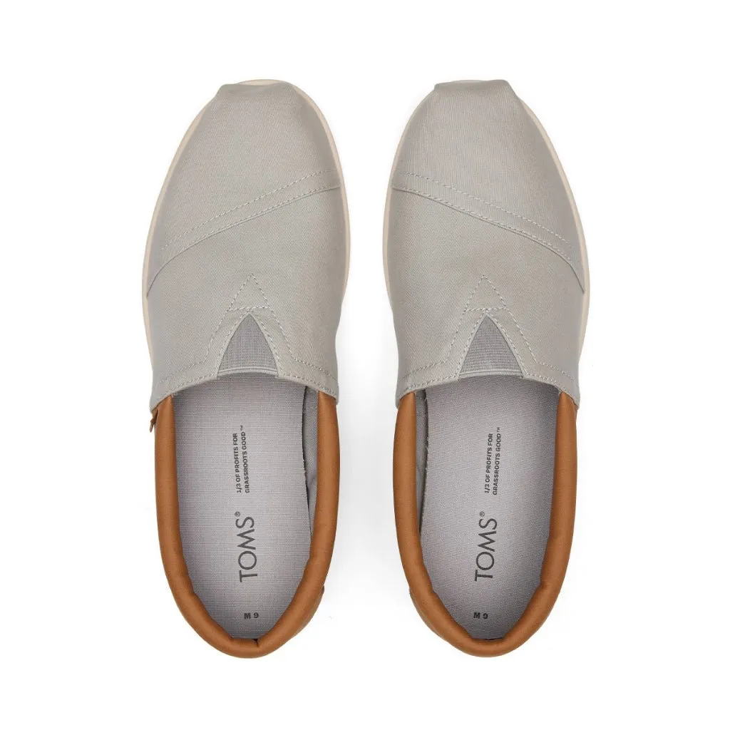 TOMS Espadrille Alpargata Forward Men - Drizzle Grey Twill Nubuck