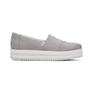 TOMS Espadrille Alpargata Midform Women - Drizzle Grey Canvas