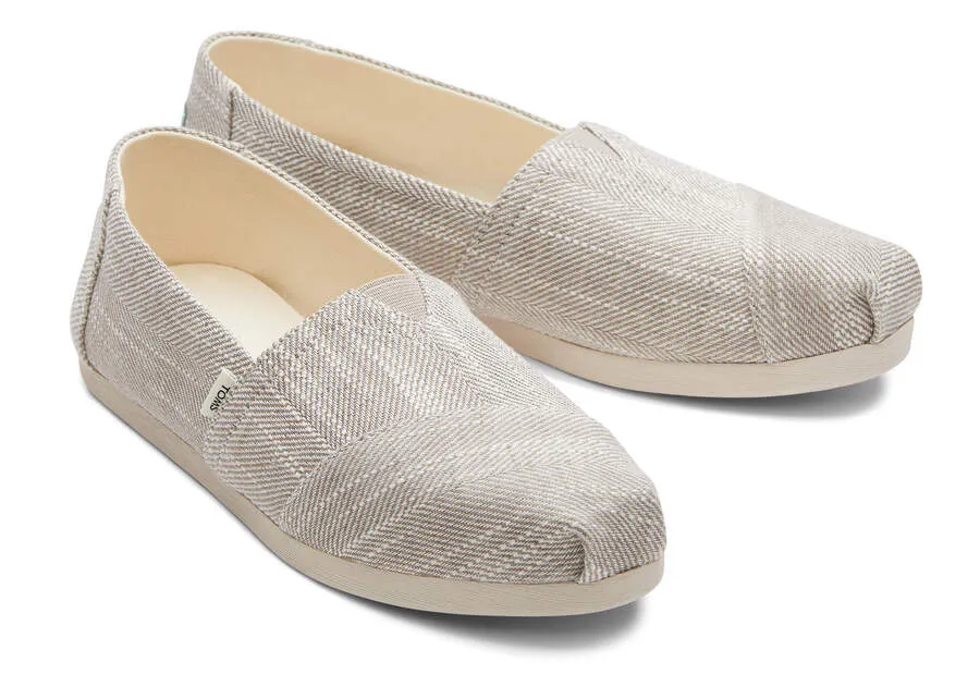 Toms Women's Alpargata Textured Woven Slip On Shoe