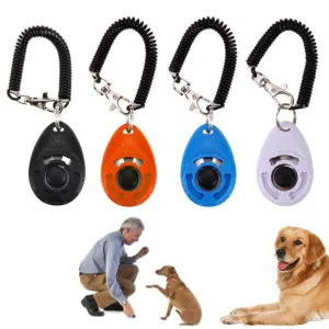 Train Like a Pro: 1pc Dog Training Clicker with Convenient Wrist Strap!