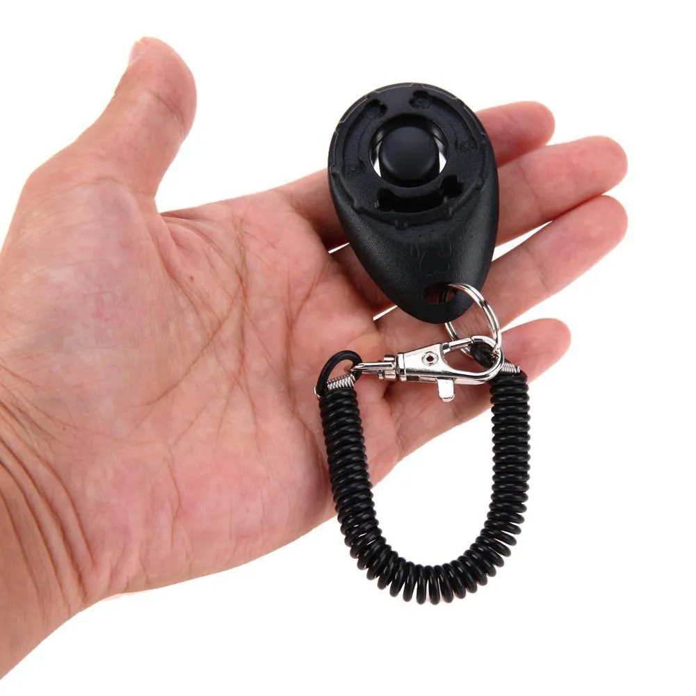 Train Like a Pro: 1pc Dog Training Clicker with Convenient Wrist Strap!