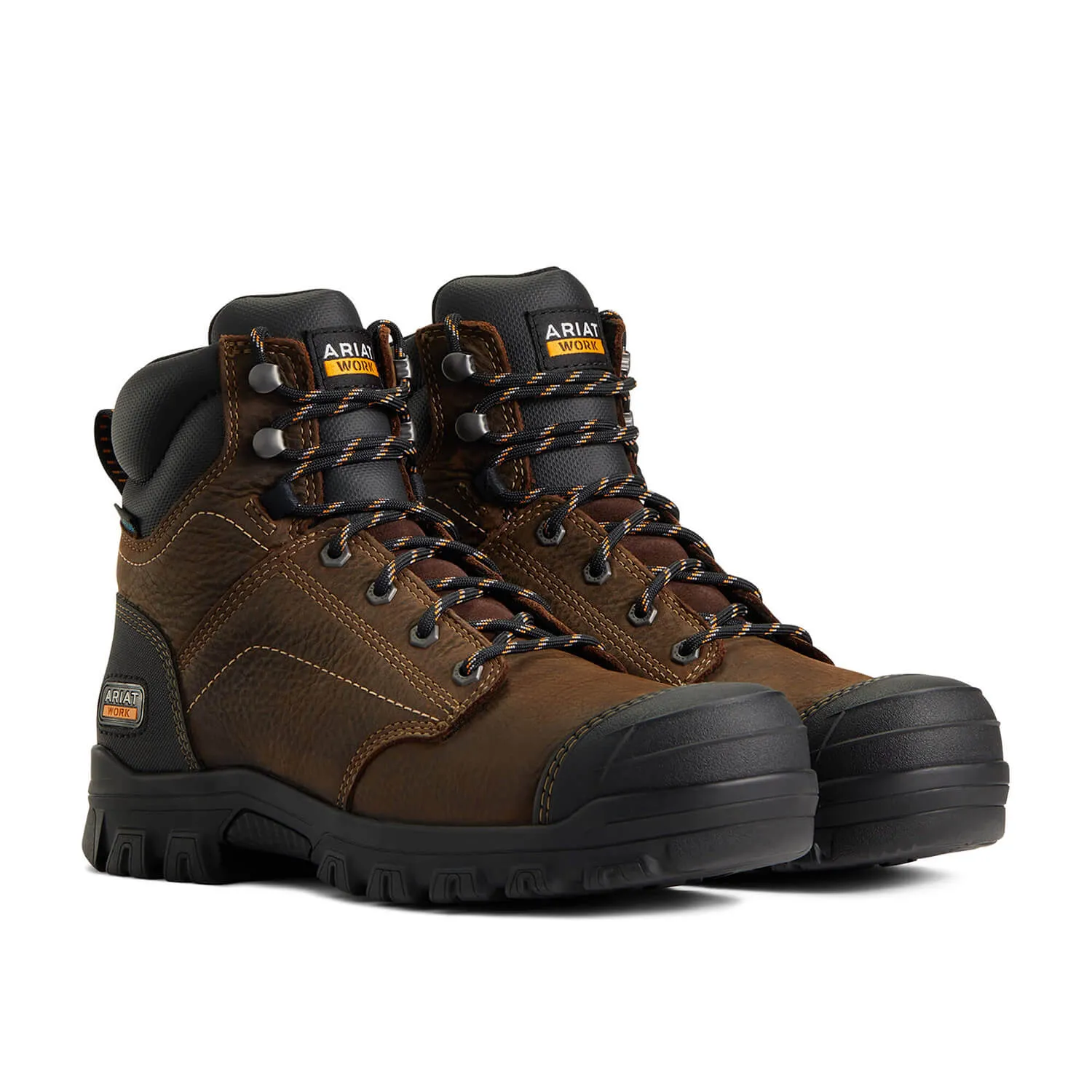 Treadfast 6 inch Steel-Toe Waterproof Work Boot Brown