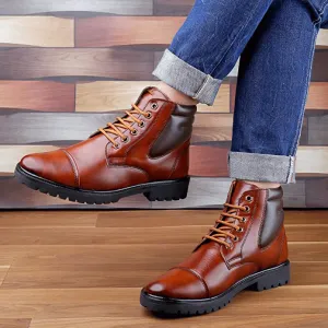 Trendy Casual Lace-Up Boot For Men's-JonasParamount