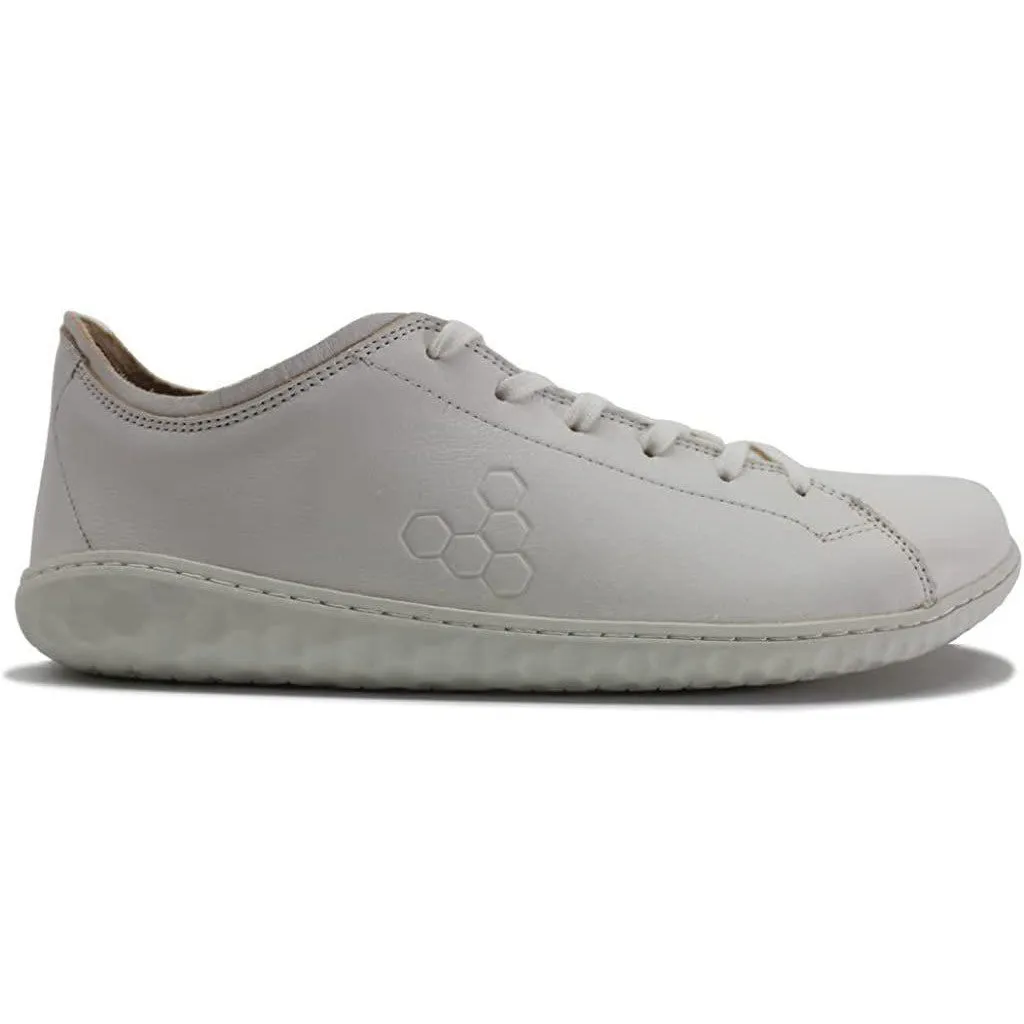 Vivobarefoot Womens Geo Court III Leather Bright White Trainers 8 US