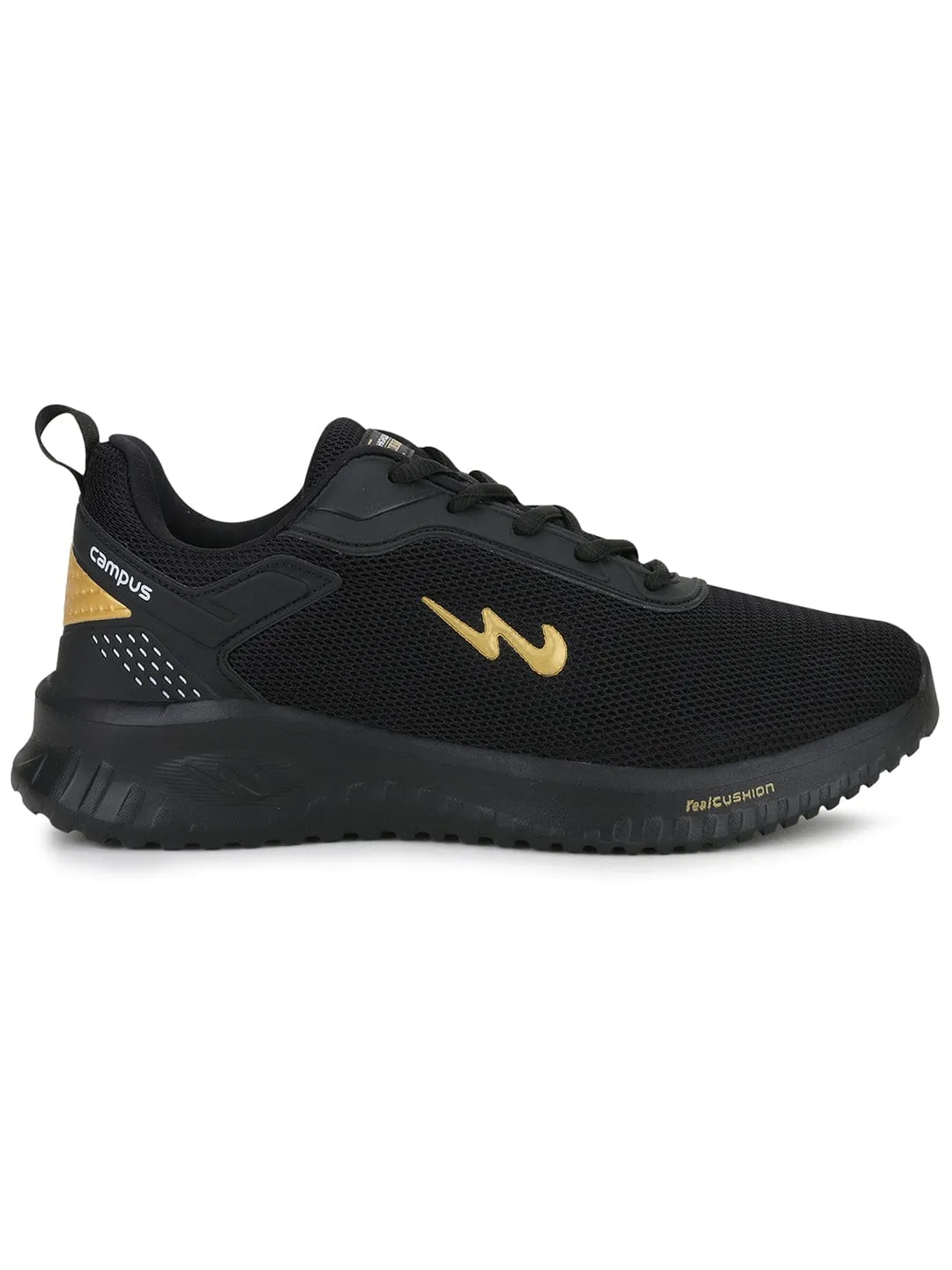 WELLS Black Men's Running Shoes