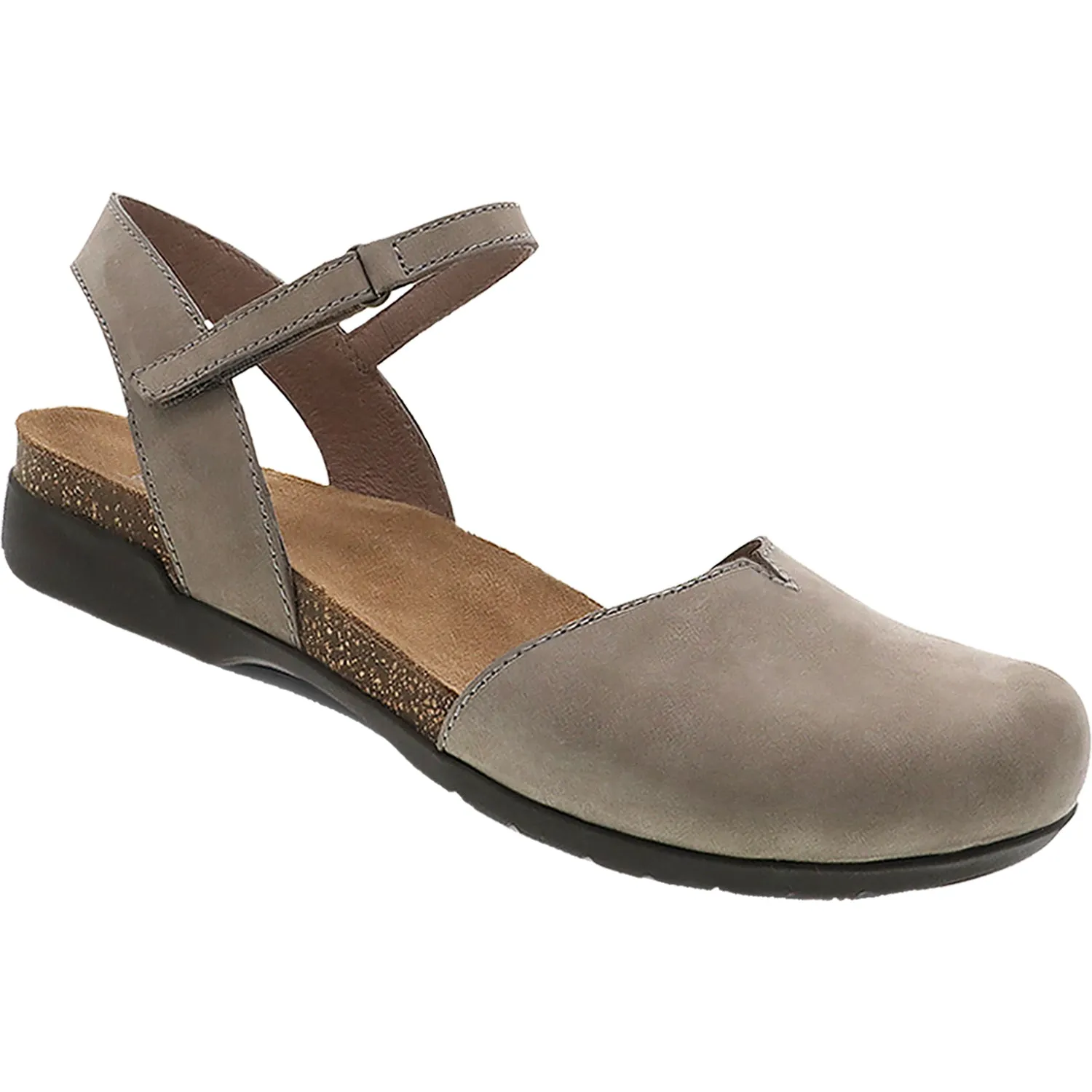 Women's Dansko Rowan Taupe Milled Nubuck